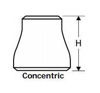 Picture of 5 X 3 1/2 inch carbon steel concentric reducers